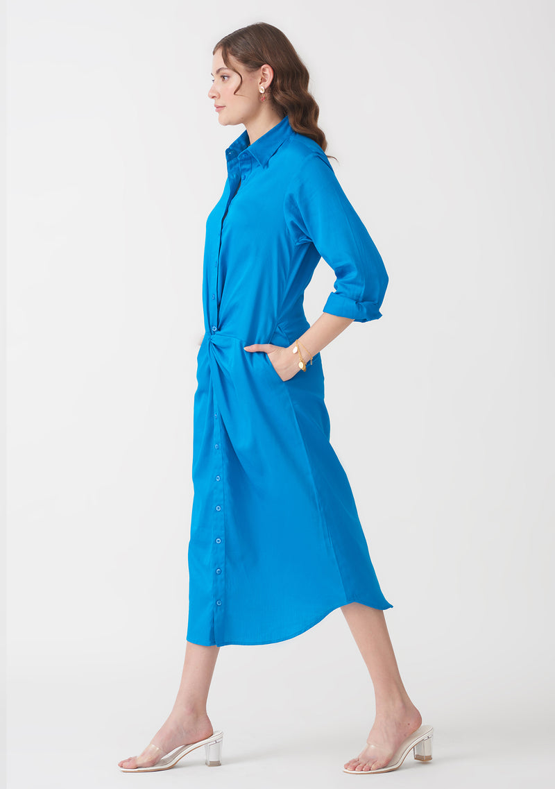 Mimi Midi Dress (Blue)