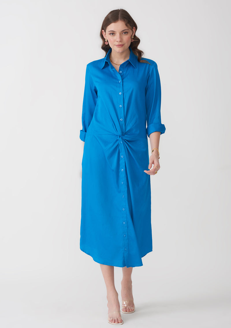 Mimi Midi Dress (Blue)