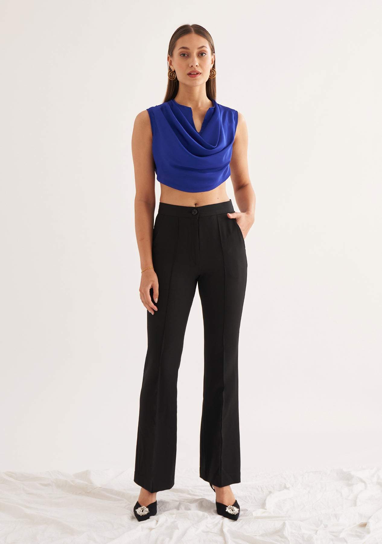 Zoe Trousers-Amoshi-Fit and Flare trousers